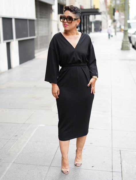 OOTD: PERFECT BLACK DRESS | Mimi G Style Mimi G Style, Perfect Black Dress, Mimi G, Trendy Sewing, Casual Wear Women, Black Dress Outfits, Pixie Styles, Church Dresses, Beautiful Body