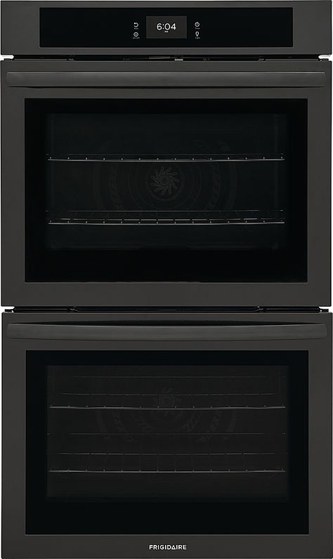 The Frigidaire 30" Double Wall Oven with Fan Convection allows you to achieve faster, more even multi-rack baking results, and has a total oven capacity of 10.6 cu. ft. It also features a premium touch screen digital control panel and provides peace of mind that it will fit existing cutouts with our Frigidaire Fit Promise. Double Electric Wall Oven, Electric Wall Oven, Appliances Design, Barbeque Grill, Large Oven, Outdoor Refrigerator, Electric Oven, Convection Oven, Cooking Appliances