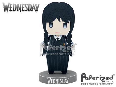 Paperized Craft, Paperized Crafts, American Comedy, The Addams Family, Red Brick House, Paper Toy, Addams Family, Wednesday Addams, Red Bricks