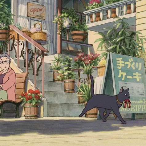 Personajes Studio Ghibli, The Cat Returns, Look Wallpaper, Ghibli Artwork, Studio Ghibli Movies, Japon Illustration, Studio Ghibli Art, Ghibli Art, Ghibli Movies