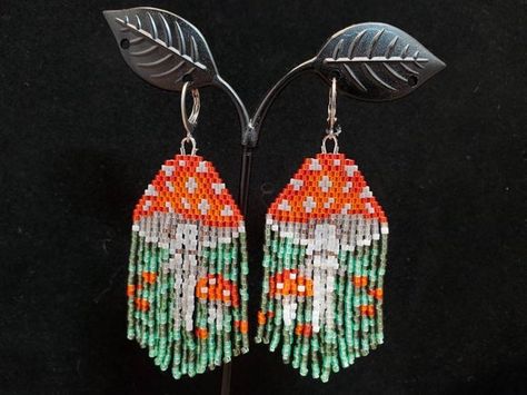 Art Perle, Beading Jewelery, Brick Stitch Pattern, Beaded Jewlery, Brick Stitch Earrings, Beaded Crafts, Beaded Earrings Patterns, Beading Projects, Beaded Jewelry Patterns