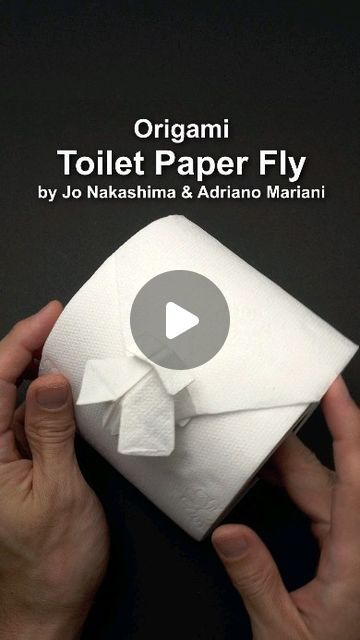 Jo Nakashima on Instagram: "#Origami Toilet paper Fly By Jo Nakashima and Adriano Mariani @adrymagic Slow tutorial on my YouTube channel www.youtube.com/jonakashima" Origami Medium Level, Cute Toilet Paper Fold, Origami Kimono Tutorial, Origami Kimono Instructions, Paper Origami Diy, Toilet Paper Origami, Jo Nakashima Origami, Toilet Paper Art, Toilet Paper Crafts