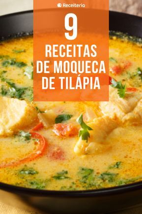 9 receitas de moqueca de tilápia para sentir o gostinho do Brasil    #receitas #moqueca #tilapia Salmon And Shrimp, Brazilian Food, Portuguese Recipes, Shrimp Recipes, Fish And Seafood, Diy Food, Savoury Food, Fish Recipes, Seafood Recipes