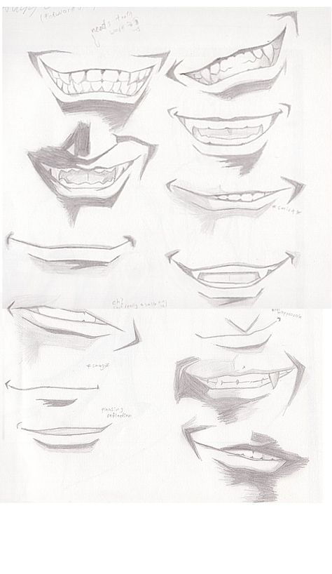 Mouth Study by finath.deviantart.com on @DeviantArt Sukuna Mouth Drawing, Anime Mouth Reference Fangs, Screaming Mouth Sketch, Mouth Snarl Drawing, Mouth Drawing Reference Fangs, Mouth Study, Manga Mouth, Anime Mouth Drawing, Human Mouth