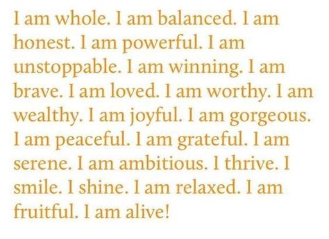 I Am Whole, Self Love Affirmations, Positive Self Affirmations, Love Affirmations, Manifestation Affirmations, New Energy, Note To Self, Daily Affirmations, Pretty Words