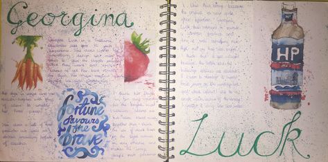 My Georgina Luck artist research Georgina Luck Artist Research Page, Georgina Luck, Artist Research Page, Artist Research, Alevel Art, Food Project, Sketchbook Layout, Artist Study, 2024 Art