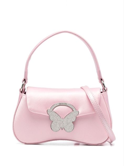 Butterfly Bags, Y2k Accessories, Heart Shaped Sunglasses, Fancy Bags, Engraved Logo, Pink Butterfly, Cute Bags, Bags Designer Fashion, Flap Bag