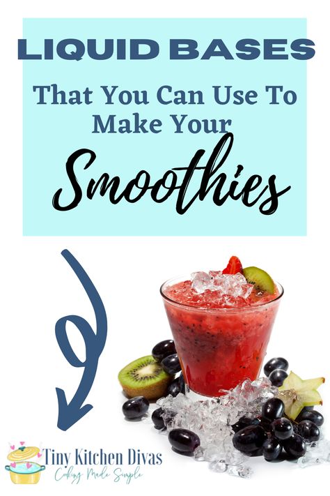 Smoothie Liquid Base, Best Liquid For Smoothies, Smoothie Base Ideas, Smoothie With Water, Smoothie Recipies, Smoothie Base, Smoothie Shop, Keto Smoothie Recipes, Best Smoothie Recipes