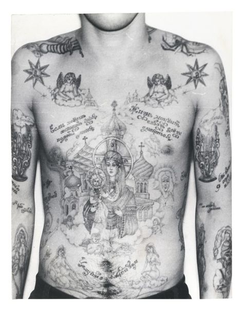 © Prison Tattoo Meanings, Russian Prison Tattoos, Gang Art, Tattooed People, Vintage Tattoos, Slavic Paganism, Russian Tattoo, History Tattoos, Prison Tattoos