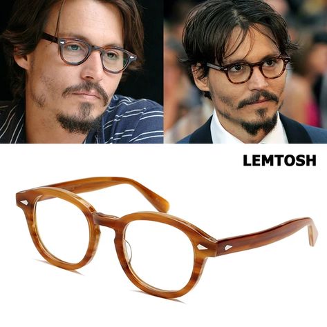 Johnny Depp Glasses, Reading Glasses Men, Sunglasses Store, Mens Glasses Frames, Eye Glasses Frames, Vintage Eyeglasses, Mens Eyewear, Men Eyeglasses, Vintage Eyewear