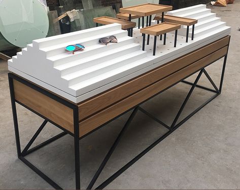 sunglasses showcase racks Sunglasses Mall Kiosk, Sunglasses Rack Display, Optical Shop Design, Eyewear Shop Design, Eyeglass Display, Optical Display, Sunglass Display, Eyewear Store Design, Eyewear Display