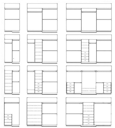 Internal Layout Options Built In Wardrobe Ideas Layout, Wardrobe Layout, Walk In Closet Layout, Bedroom Wardrobe Ideas, Closet Organisation, Master Closet Design, Bedroom Built In Wardrobe, Modular Wardrobes, Closet Design Layout