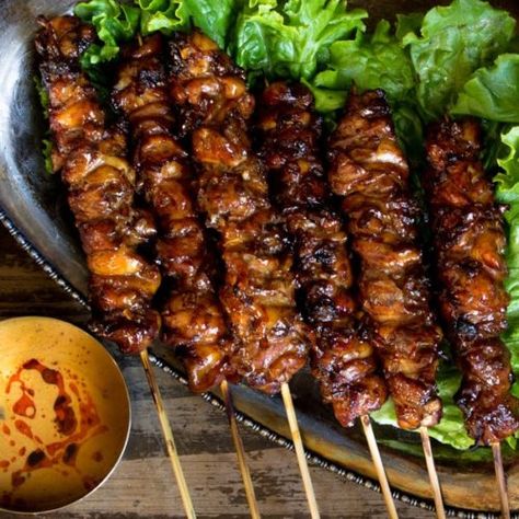 Grilled Thai Coconut Chicken Skewers - Pups with Chopsticks Coconut Chicken Skewers, Simple Peanut Sauce, Chicken Skewers Marinade, Easy Peanut Sauce, Thai Coconut Chicken, Chicken Kebab Recipe, Chicken Skewer Recipe, Grilled Chicken Skewers, Grilled Meat Recipes