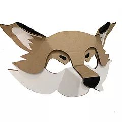 SHOP Templates | Zygote Brown Designs Fox Mask Template, Snowman Costume, Cardboard Costume, Cardboard Mask, Space Costumes, Fox Costume, Wolf Mask, Cardboard Toys, Fox Mask