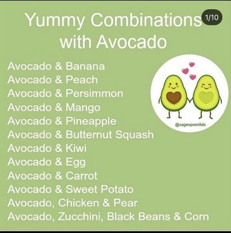 Baby Bullet Recipes, Avocado Baby Food, Sage Spoonfuls, Baby Food Guide, Baby Food Combinations, Baby Solid Food, Making Baby Food, Diy Baby Food, Baby Food Chart