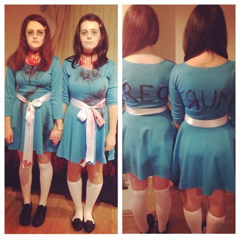 Happy Halloween from the Grady twins Grady Twins Makeup, Grady Twins Costume, The Grady Twins, The Shining Jack, Grady Twins, Twin Costumes, Gift Makeup, Fantasias Halloween, Costume Makeup