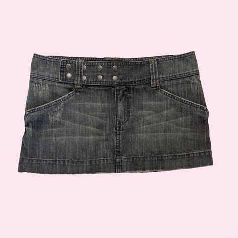 Grey Denim, Low Waisted, Gray Skirt, Black Denim Shorts, Roxy, Mini Skirt, Denim Shorts, Mini Skirts, Bundles