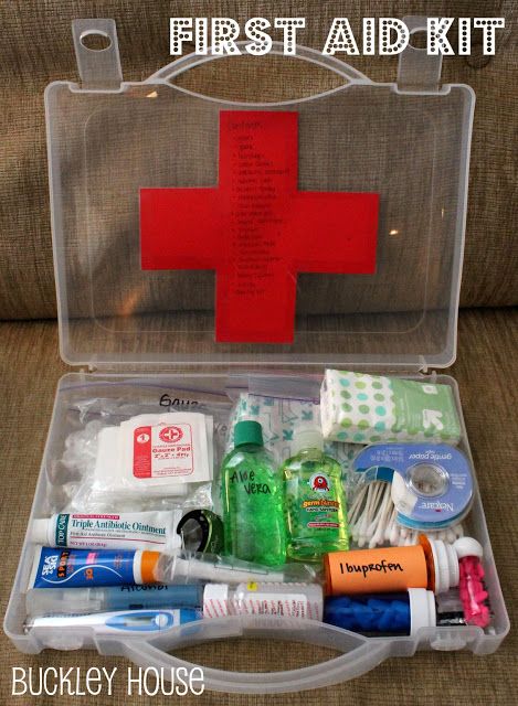 Buckley House: First Aid Kit Babysitting Hacks, Kid Travel Kit, First Aid Kit Checklist, First Aid Kit Box, 72 Hour Emergency Kit, Family Emergency Binder, Diy First Aid Kit, Emergency Essentials, Emergency Preparedness Kit