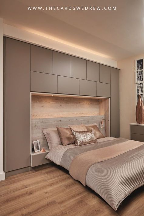 Full Size Bedroom Sets, Small Bedroom Storage, Bilik Tidur, Bedroom Bed Design, غرفة ملابس, Modern Bedroom Design, Bedroom Layouts, Simple Bedroom, घर की सजावट