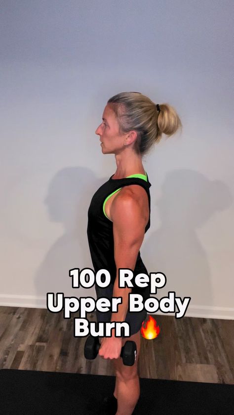 Nikki Polos | Workouts for Women | ✨ Ladies, are you ready to feel the burn in your upper body with a 100 rep challenge? Let's sculpt those arms and shoulders! 1️⃣ 25... | Instagram 100 Reps Challenge, Workouts For Women, Dumbbell Workout, Upper Body, The 100, Let It Be, For Women, Instagram