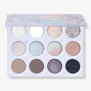 ColourPop - Eyes | Ulta Beauty Cool Neutrals, Colourpop Eyeshadow, Powder Palette, Silvery Blue, Makeup For Black Skin, Unique Makeup, Silver Cloud, Makeup Tutorial For Beginners, Rainbow Glitter