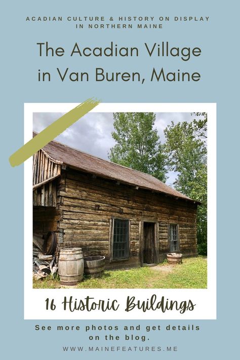 Interested in Acadian (Cajun) culture and history? Looking for something to do in far northern Maine? The Acadian Village in the St. John Valley in Aroostook County is a created village with 16 historic buildings full of fascinating items. Cajun Culture, Aroostook County, Northern Maine, It Takes A Village, Takes A Village, Historic Buildings, St John, More Photos, Something To Do