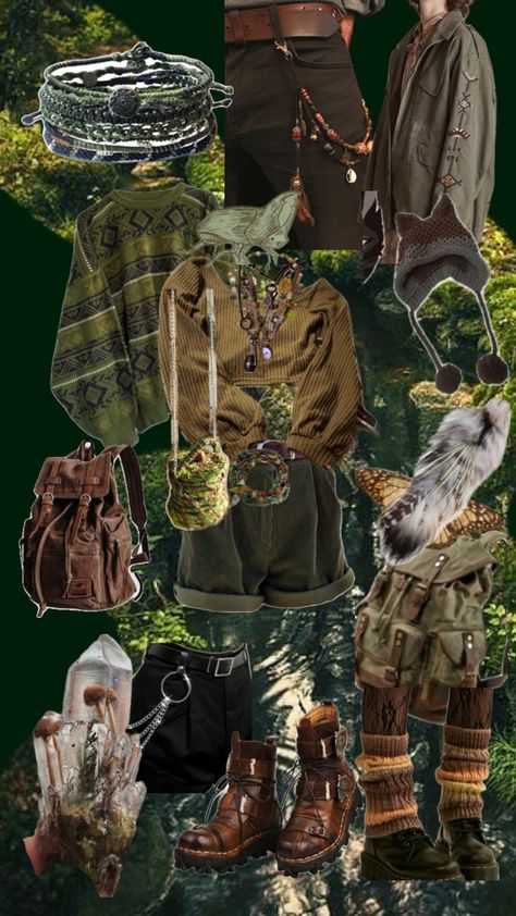 Goblincore clothes Goblin Core Aesthetic Outfits, Goblin Core Outfit, Goblincore Aesthetic Outfits, Goblincore Outfits, Punk Style Outfits, Goblincore Aesthetic, Alt Clothes, Earthy Outfits, Concept Clothing