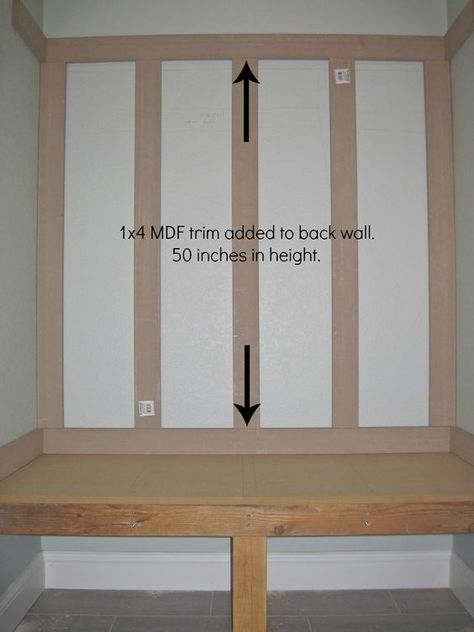 Do It Yourself Mudroom Locker | board and batten , mudroom bench , mudroom wall Board And Batten Mudroom, Building A Mudroom, Bathroom Storage Bench, Mudroom Locker, Mudroom Closet, Laundry Room/mud Room, Mud Room Entry, Mudroom Lockers, Bench Mudroom