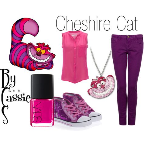 Cheshire Cat Disneybound, Cheshire Cat Disney, Disney Costumes Diy, Alice In Wonderland Outfit, Mickey Halloween Party, Disney Themed Outfits, Disney Bounds, Alice In Wonderland Costume, Disney Inspired Fashion