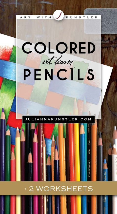 Colored pencils basics. Coloring exercises. Colored Pencil Lessons For High School, Pencil Exercises, Colored Pencil Worksheet, Op Drawing, Coloring Exercises, Best Colored Pencils, Colored Pencil Lessons, Color Art Lessons, Homeschool Art Projects