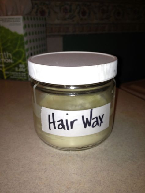 Health Starts in the Kitchen: DIY Hair Styling Wax Diy Hair Wax, Homemade Hair Gel, Wax Homemade, High Fashion Hair, Diy Kosmetik, Homemade Hair Products, Homemade Diy, Super Hair, Hair Wax