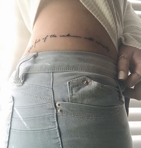 Waist Tattoo - Replace fear of the unknown with curiosity Waistline Tattoos, Waist Tattoo, Nape Tattoo, Waist Tattoos, Fear Of The Unknown, Designer Outfits, Face Tattoo, Hip Tattoo, Tattoos Ideas