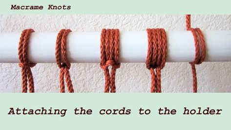 #macrameknots #attaching #knots #macrame #DIY How to attach the cord to the holder (rod, ring, holding cord, etc.) Macrame Wall Hanging Tutorial, Macrame Rings, Fidget Quilt, Creative Services, Macrame Knot, Macrame Hanging, Macrame Ideas, Macrame Knots, Macrame Tutorial