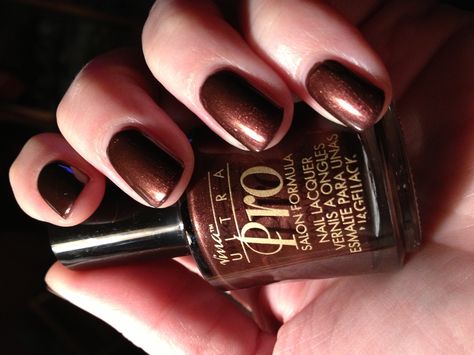 Nina Ultra Pro nail polish - Maple Syrup Edinburgh-er & Tatties Opi, Copper Brown Nail Polish, Orly Nail Polish Coffee Break, Walnut Brown Nail Polish, Zoya Brown Nail Polish, Ultra Beauty, Fall Nail Ideas, Nail Swatches, Golden Nails