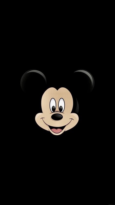 Mickey Mouse Face, Mouse Wallpaper, Amoled Wallpapers, Mickey Mouse Wallpaper, Cute Desktop Wallpaper, Mickey Mouse And Friends, Pretty Wallpapers, Desktop Wallpaper, Black Background