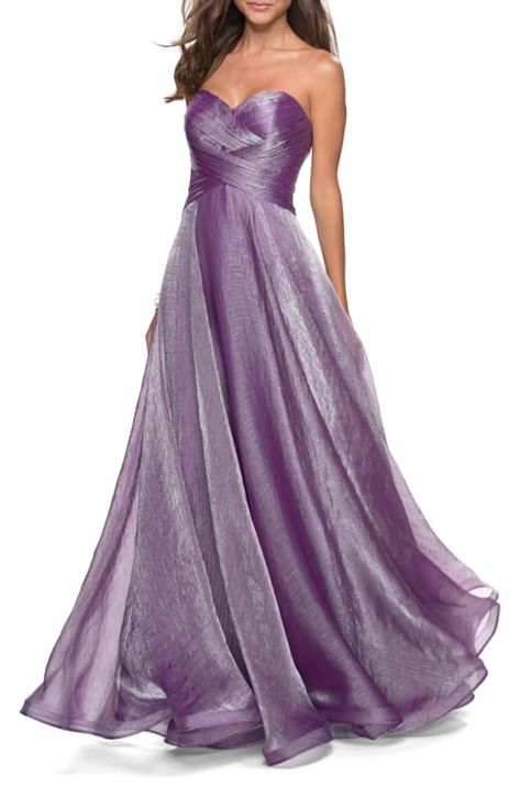 Organza Gown, Organza Gowns, Prom Dress Stores, Prom Dress Styles, Sleeveless Gown, Prom Style, Prom Designs, Color Lila, Designer Prom Dresses