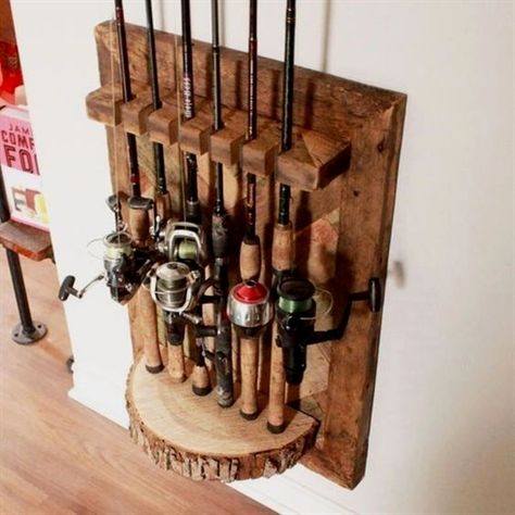 Fishing Pole Rack, Fishing Pole Storage, Fishing Pole Holder, Fishing Storage, Fishing Rod Storage, Fishing Rod Rack, Fishing Room, Hunting Room, Rod Rack