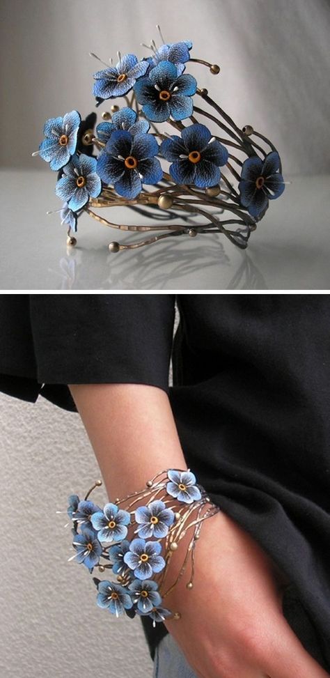 Bijoux Art Nouveau, Elie Saab Spring, Trendy Jewerly, A Bracelet, Diy Schmuck, Natural Leather, Wire Jewelry, Pretty Things, Jewelry Art