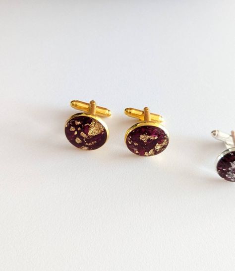 These stylish handmade cufflinks are totally unique and one of a kind. They are perfect to give as a special gift for any occasion. They are made using real rose petals encased in resin and fitted in an 18 mm silver or gold brass cufflinks.  Designed and made with love by me. Due to the nature of resin  there might be some slight imperfections, for instance, little bubbles, however, this just adds to the charm and originality of the piece.   Thanks for shopping small! Szilvia Resin Cufflinks, Rose Petal Resin, Handmade Gift For Him, Groomsmen Proposal Gifts, Handmade Cufflinks, Handmade Gifts For Him, Real Rose Petals, Red Rose Petals, Real Rose