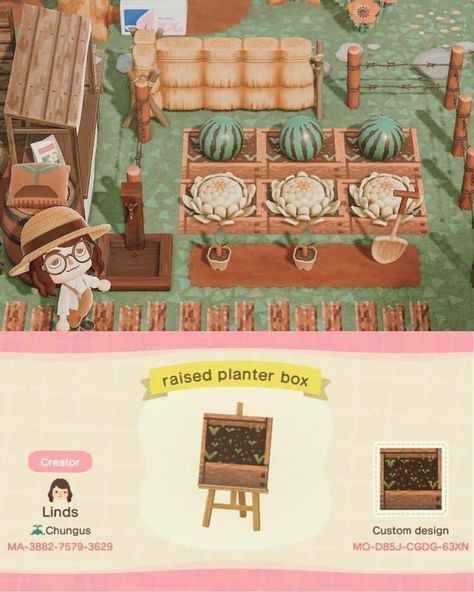 Cottagecore Animals, Planter Box Designs, Cottagecore Ideas, Cottagecore Animal Crossing, Motif Acnl, Acnh Cottagecore, Raised Planter Boxes, Animal Crossing 3ds, Animal Crossing Wild World