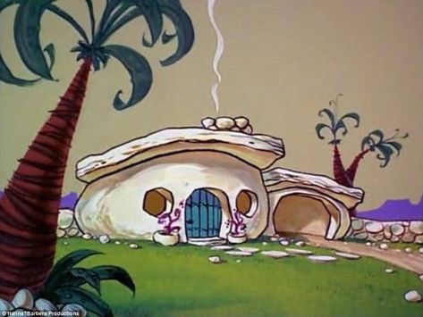 Flintstones House, Flintstone House, Clear Plastic Sheets, House Cartoon, Fred Flintstone, Team Fundraiser, Cartoon House, House Images, The Flintstones