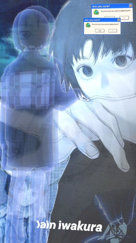 my lain wallpaper. #lain #lainiwakura #laincore #lainserialexperiments #serialexperimentslain Lain Wallpaper, Lain Iwakura, Serial Experiments Lain, Japanese Waves, Love Is All, Animation Art, Manga Anime, Phone Wallpaper, Anime