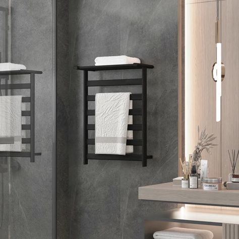 Heated Towel Racks Bathroom, Towel Warmer Rack, Heated Towel Bar, Towel Heater, Warm Bathroom, Bathroom Heater, Electric Towel Warmer, Heated Towel Rack, Electric Towel Rail