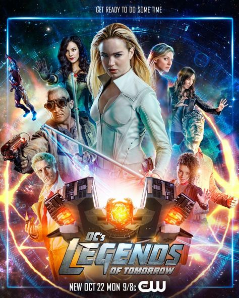 NEW!!! Poster from Dc’s Legends of Tomorrow Season 4 Nick Zano, Jes Macallan, Rip Hunter, Dc's Legends Of Tomorrow, Legends Of Tommorow, Arthur Darvill, Arrow Cast, Tv Posters, Dominic Purcell