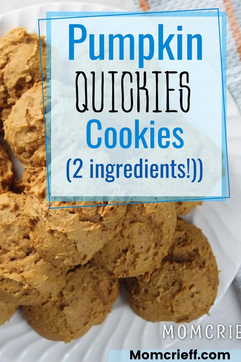 Pumpkin Quickies Cookies, Pumpkin Quickies, Pumpkin Cookies 3 Ingredients, Yellow Cake Mix Pumpkin Cookies, Pumpkin Cookies With Yellow Cake Mix Easy, Betty Crocker Pumpkin Spice Cookie Mix Recipes, Libby’s Pumpkin Cookies, 2 Ingredient Pumpkin Muffins, Brown Butter & Maple Chewy Pumpkin Cookies