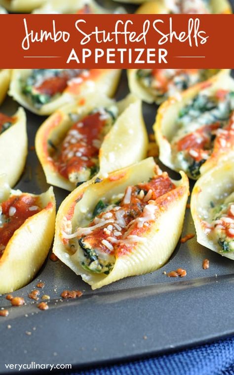 Stuffed Shells Appetizer, Lasagna Filling, Jumbo Stuffed Shells, Lasagna Rolls Recipe, Gluten Free Puff Pastry, Jumbo Pasta Shells, Pasta Shells, Stuffed Pasta Shells, Stuffed Shells