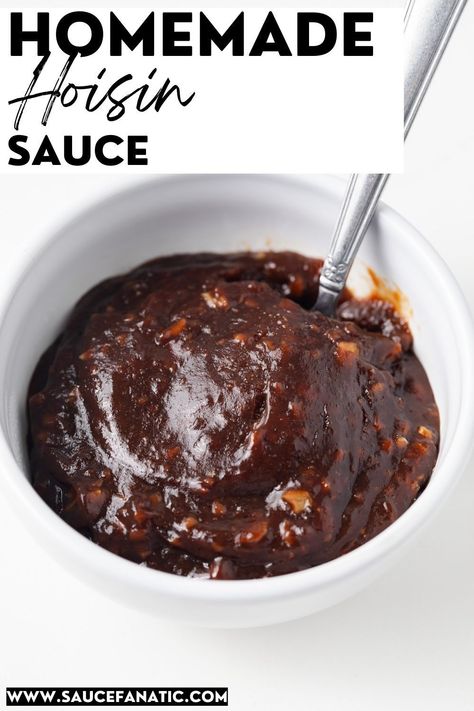 Hoisin Sauce is a Chinese condiment that adds incredible flavor to many dishes. It's simple to make at home and tastes way better than store-bought. Homemade Hoisin Sauce, Asian Sauce Recipes, Dairy Free Sauces, Soy Bean, Dark Brown Sugar, Asian Sauce, Homemade Condiments, Condiment Recipes, Chinese Dishes