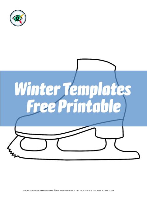 Get ready for some winter fun with these free printable winter templates for kids! Perfect for use in the classroom or at home, these templates will help your students get engaged in creative arts and crafts activities. Choose from snowflake templates, ice skate templates, snowman templates, umbrella templates, mittens templates and more! Using these templates in the classroom can help students develop their fine motor skills, creativity, and attention to detail. Download and print today! Ice Skate Template Free Printable, Ice Skates Craft, Ice Skate Template, Ice Skating Craft, Umbrella Template, Mittens Template, Arts And Crafts Activities, Snowflake Template, Winter Words