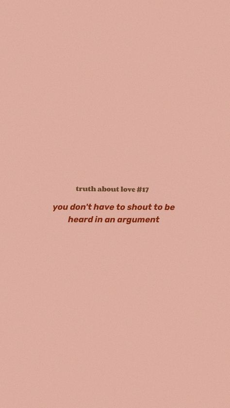 people always say arguments are a sign of a healthy relationship but that's not always the case. you can get by just fine rarely, if ever, raising your voice at each other when conflicts arise Raising Your Voice Quotes, Voice Quotes, A Healthy Relationship, Healthy Relationship, About Love, Infj, A Sign, Your Voice, Healthy Relationships