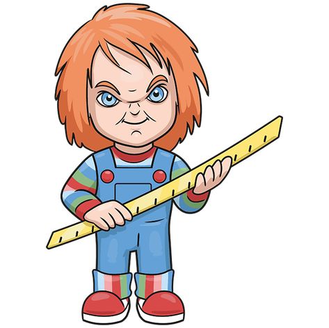 How to Draw Chucky Step 10 Chucky Drawing, Scream Art, Smile Drawing, Arm Drawing, Doll Drawing, Chucky Doll, Banner Drawing, Easy Drawing Tutorial, Scary Faces